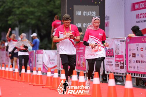 Race photo from Smartfren Run 2024