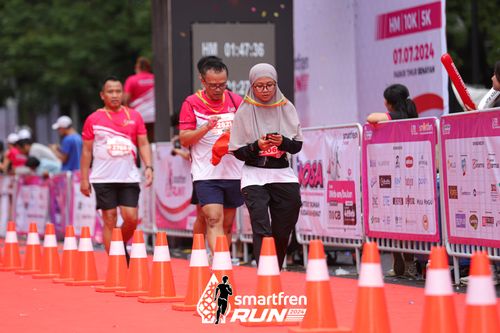 Race photo from Smartfren Run 2024