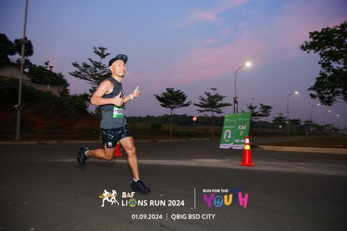Race photo from BAF LIONS RUN 2024