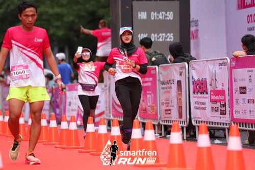 Race photo from Smartfren Run 2024