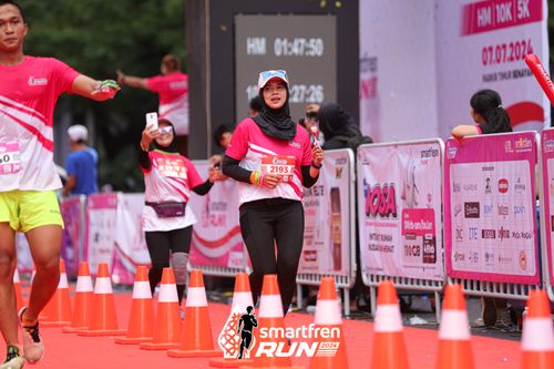 Race photo from Smartfren Run 2024