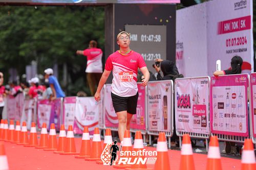 Race photo from Smartfren Run 2024