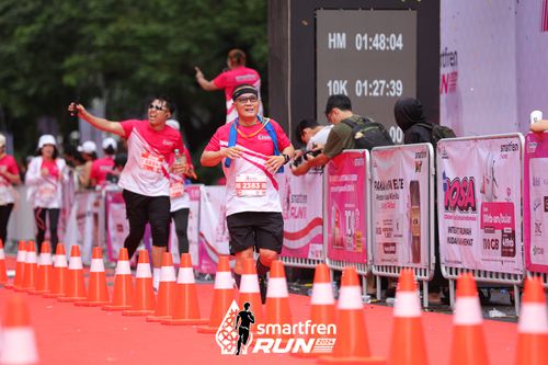 Race photo from Smartfren Run 2024