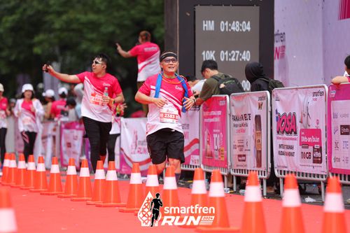 Race photo from Smartfren Run 2024