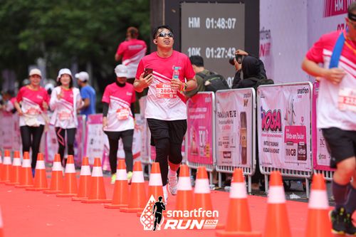 Race photo from Smartfren Run 2024