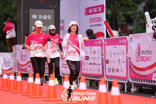 Race photo from Smartfren Run 2024