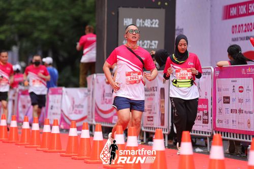 Race photo from Smartfren Run 2024