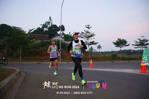 Race photo from BAF LIONS RUN 2024