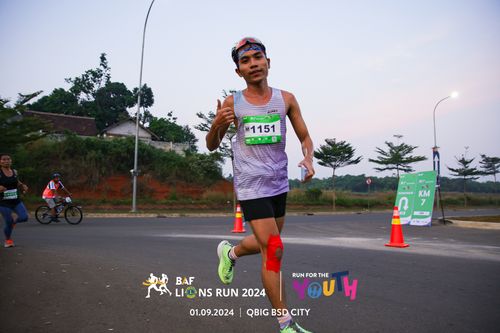 Race photo from BAF LIONS RUN 2024