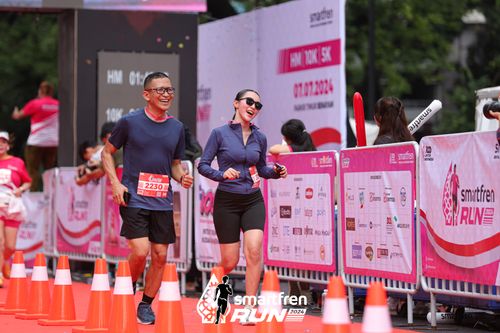 Race photo from Smartfren Run 2024