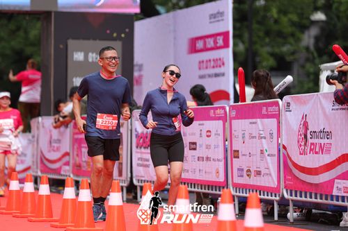 Race photo from Smartfren Run 2024