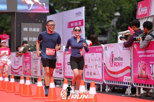 Race photo from Smartfren Run 2024
