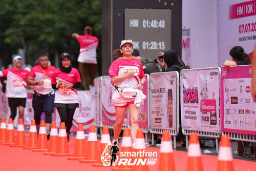 Race photo from Smartfren Run 2024