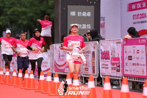 Race photo from Smartfren Run 2024