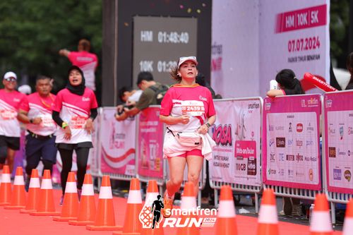 Race photo from Smartfren Run 2024