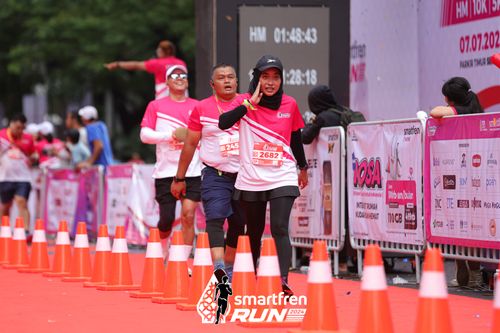Race photo from Smartfren Run 2024