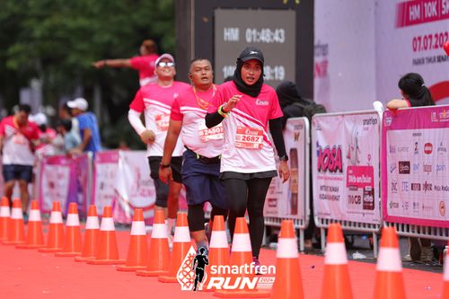 Race photo from Smartfren Run 2024