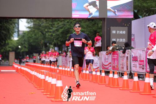 Race photo from Smartfren Run 2024