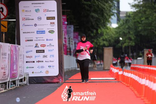 Race photo from Smartfren Run 2024