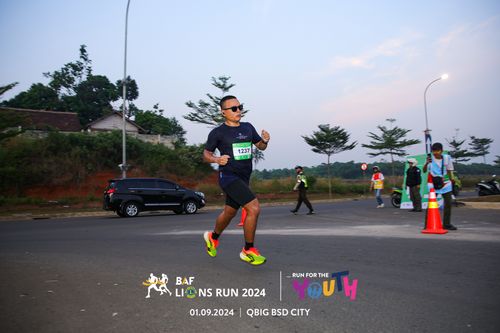 Race photo from BAF LIONS RUN 2024