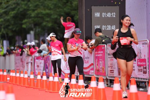 Race photo from Smartfren Run 2024