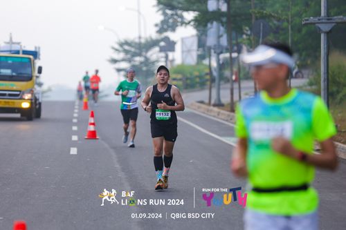 Race photo from BAF LIONS RUN 2024