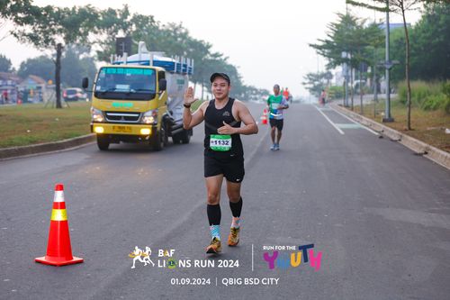 Race photo from BAF LIONS RUN 2024