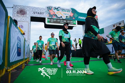 Race photo from Arutmin Borneo Run 2024