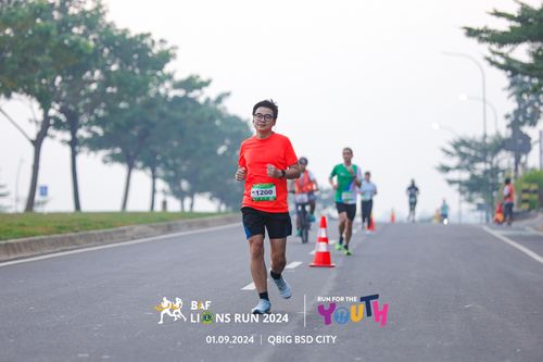 Race photo from BAF LIONS RUN 2024