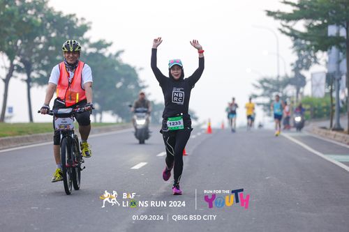 Race photo from BAF LIONS RUN 2024