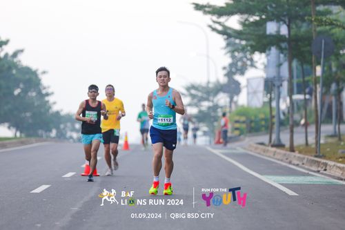 Race photo from BAF LIONS RUN 2024
