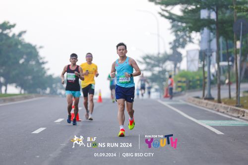 Race photo from BAF LIONS RUN 2024