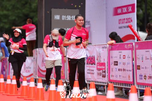 Race photo from Smartfren Run 2024