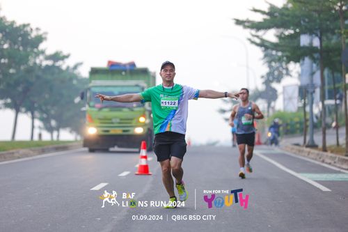 Race photo from BAF LIONS RUN 2024