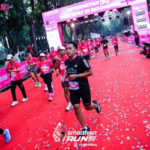 Race photo from SMARTFREN RUN 2026