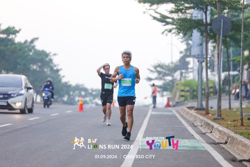 Race photo from BAF LIONS RUN 2024