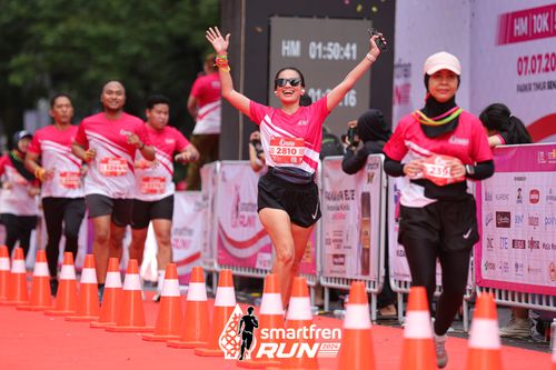 Race photo from Smartfren Run 2024