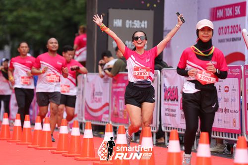 Race photo from Smartfren Run 2024