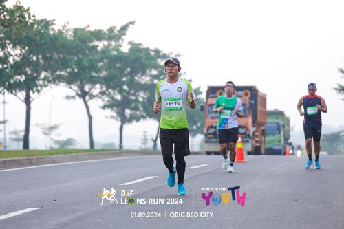 Race photo from BAF LIONS RUN 2024