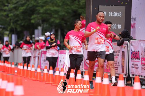 Race photo from Smartfren Run 2024