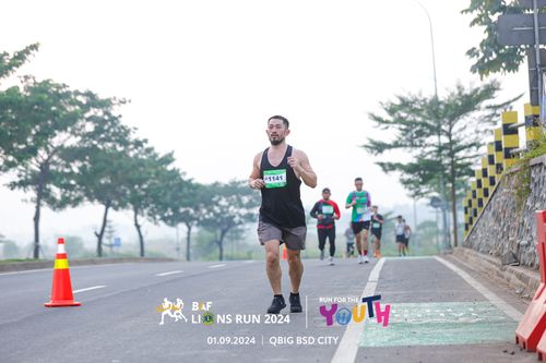 Race photo from BAF LIONS RUN 2024