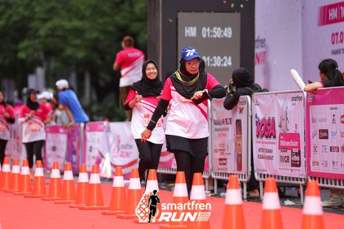 Race photo from Smartfren Run 2024