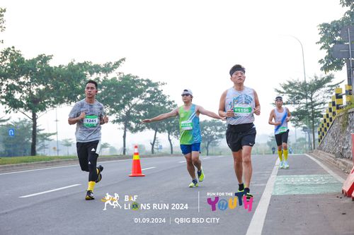 Race photo from BAF LIONS RUN 2024