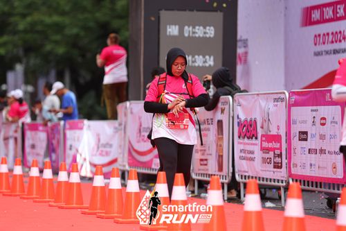Race photo from Smartfren Run 2024