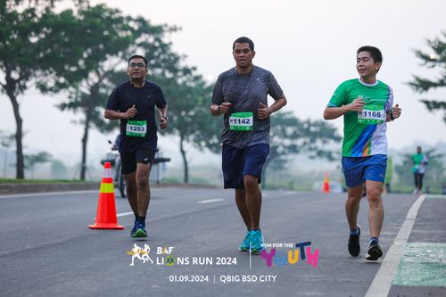 Race photo from BAF LIONS RUN 2024