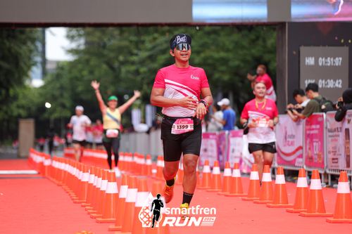 Race photo from Smartfren Run 2024