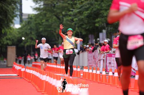 Race photo from Smartfren Run 2024