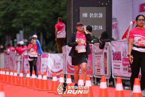 Race photo from Smartfren Run 2024