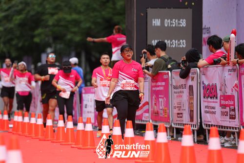 Race photo from Smartfren Run 2024