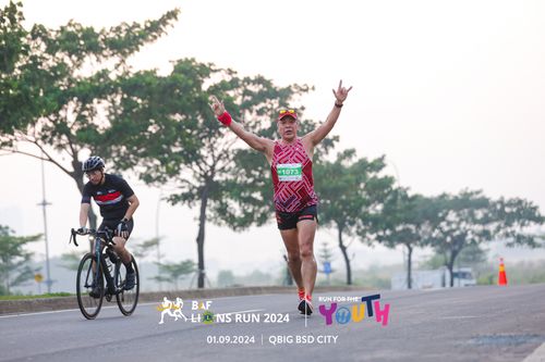 Race photo from BAF LIONS RUN 2024